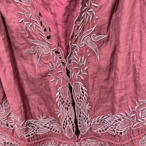 NEW Free People Weila Romper plum Floral Embroidered size XS - Picture 11 of 12